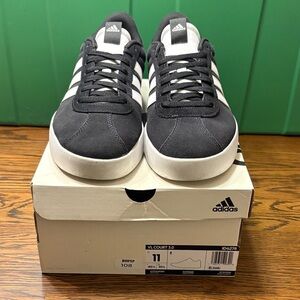 Adidas VL Court 3.0 Charcoal and White Shoes